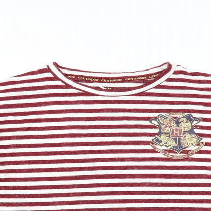 love to lounge Womens Red Striped  Top Pyjama Top Size XL  - Harry Potter