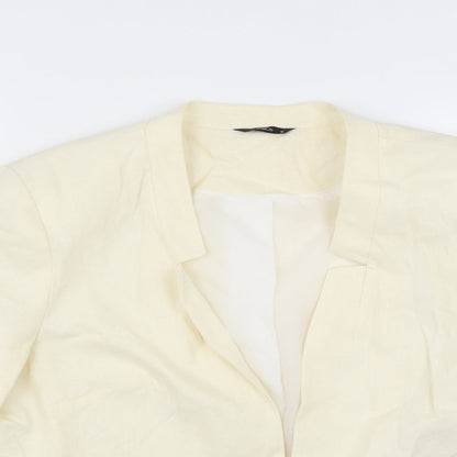 M&Co Womens Yellow   Jacket Suit Jacket Size 12