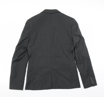 Mens UK Size 38 Topman Regular Grey Suit Jacket