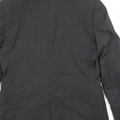 Mens UK Size 38 Topman Regular Grey Suit Jacket