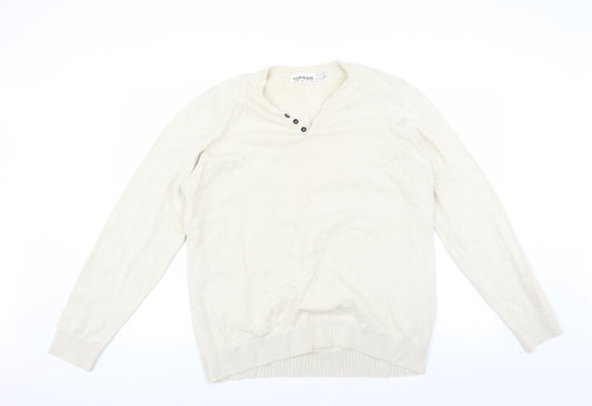 Topman Womens Beige   Pullover Jumper Size XL
