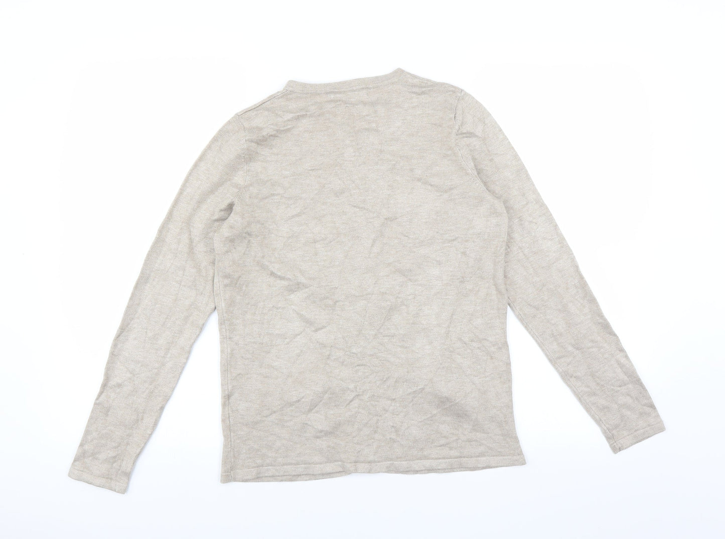 Le Bon Marché Womens Beige   Cardigan Jumper Size XS  - beaded detail