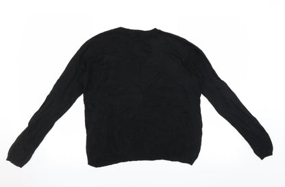 Papaya Womens Black   Pullover Jumper Size S
