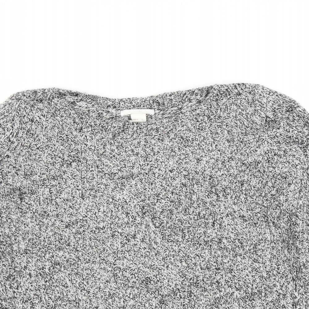H&M Womens Grey   Pullover Jumper Size M
