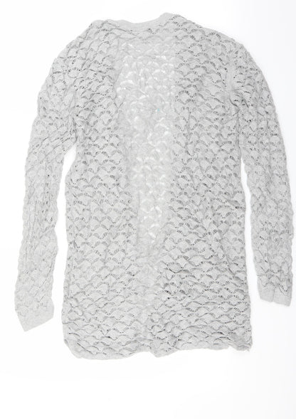 fransa Womens Grey   Cardigan Jumper Size XS