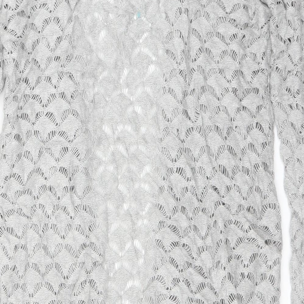 fransa Womens Grey   Cardigan Jumper Size XS