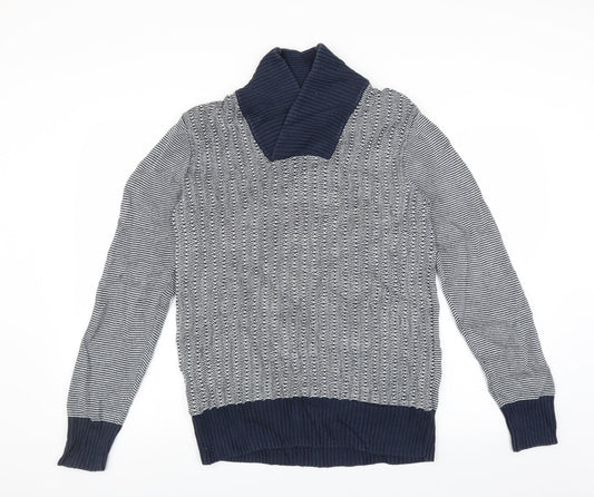H&M Mens Blue   Pullover Jumper Size M