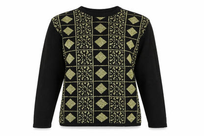 Variations Womens Multicoloured Geometric  Pullover Jumper Size 12  - Size12-14