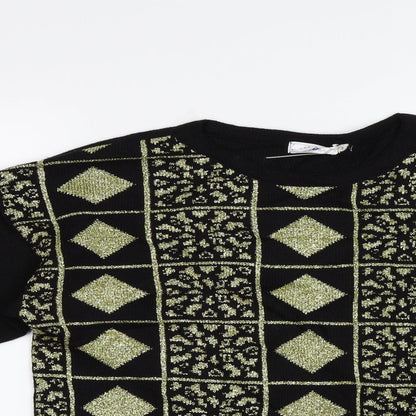 Variations Womens Multicoloured Geometric  Pullover Jumper Size 12  - Size12-14