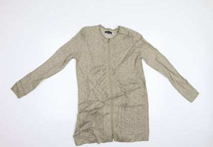 Ellen Reyes Womens Brown Polka Dot  Cardigan Jumper Size S