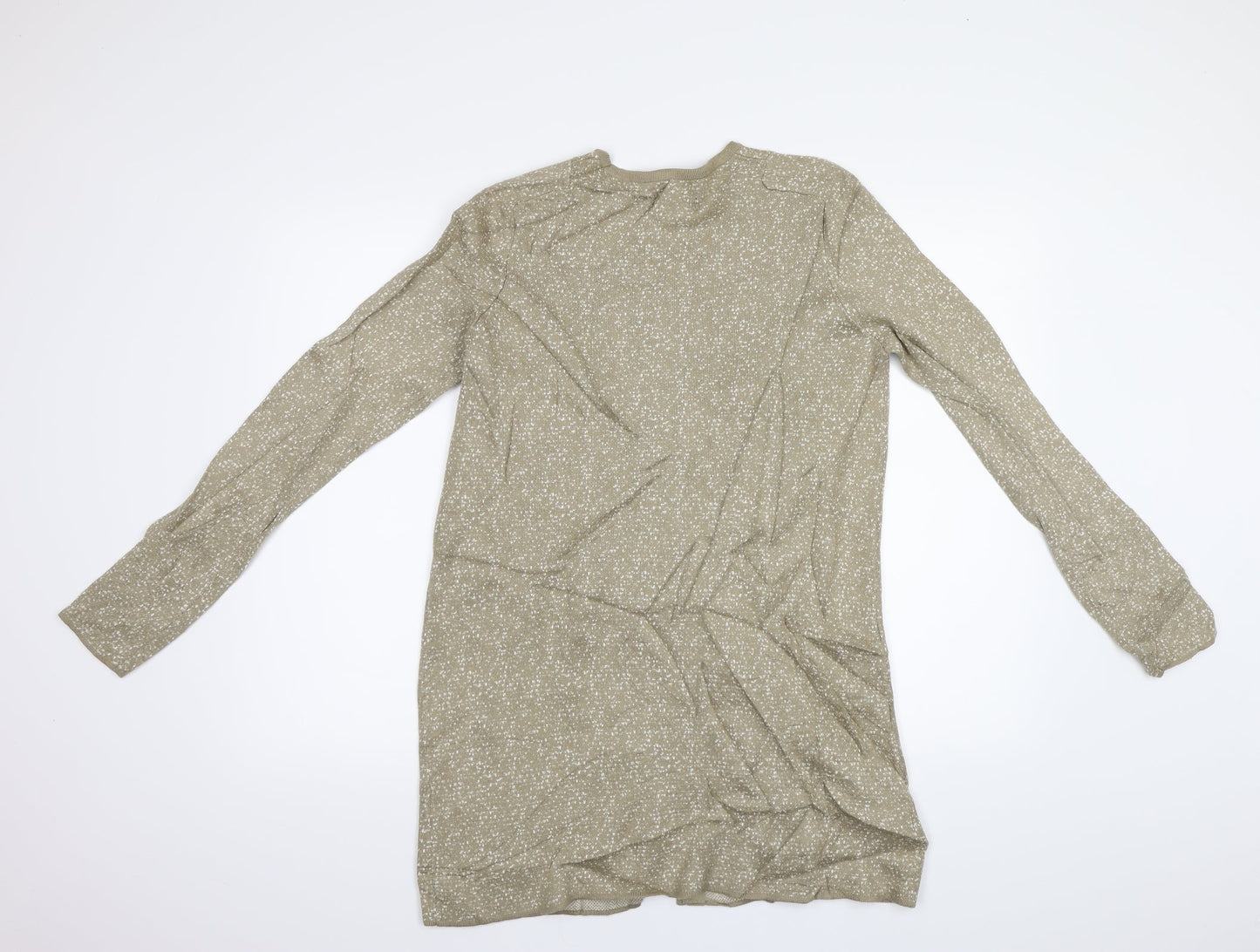 Ellen Reyes Womens Brown Polka Dot  Cardigan Jumper Size S