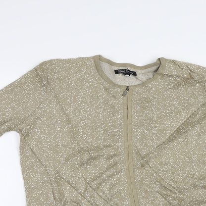 Ellen Reyes Womens Brown Polka Dot  Cardigan Jumper Size S