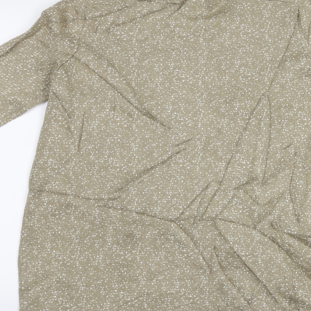 Ellen Reyes Womens Brown Polka Dot  Cardigan Jumper Size S