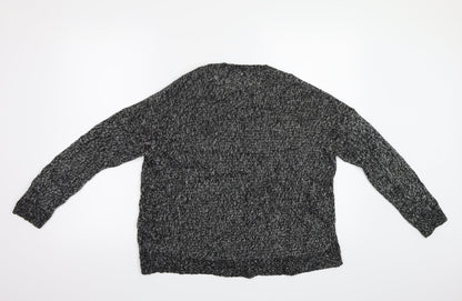 New Look Womens Black   Cape Jumper Size M