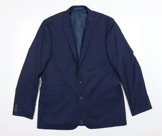 Mens UK Size 44 Jacamo Regular Blue Suit Jacket