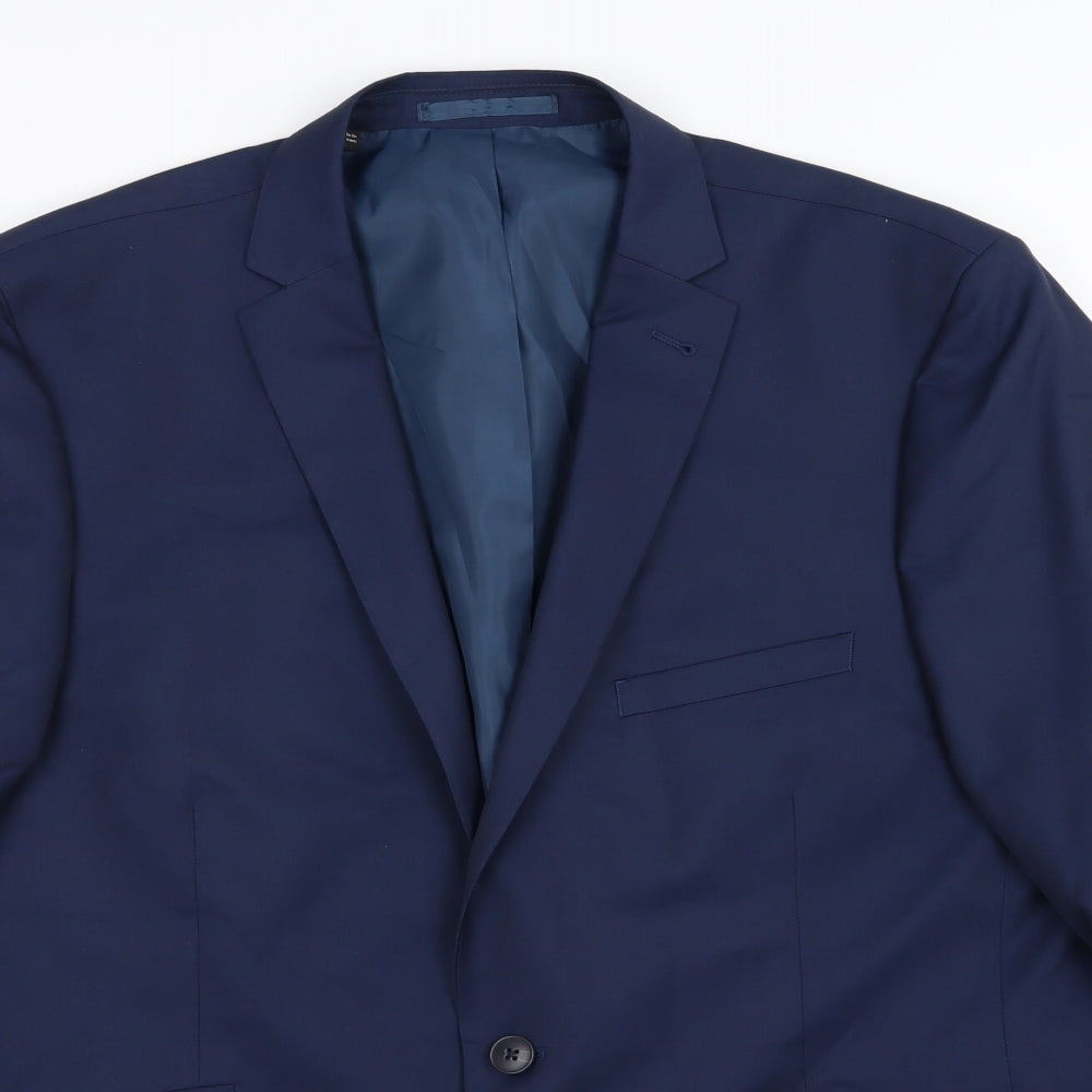 Mens UK Size 44 Jacamo Regular Blue Suit Jacket