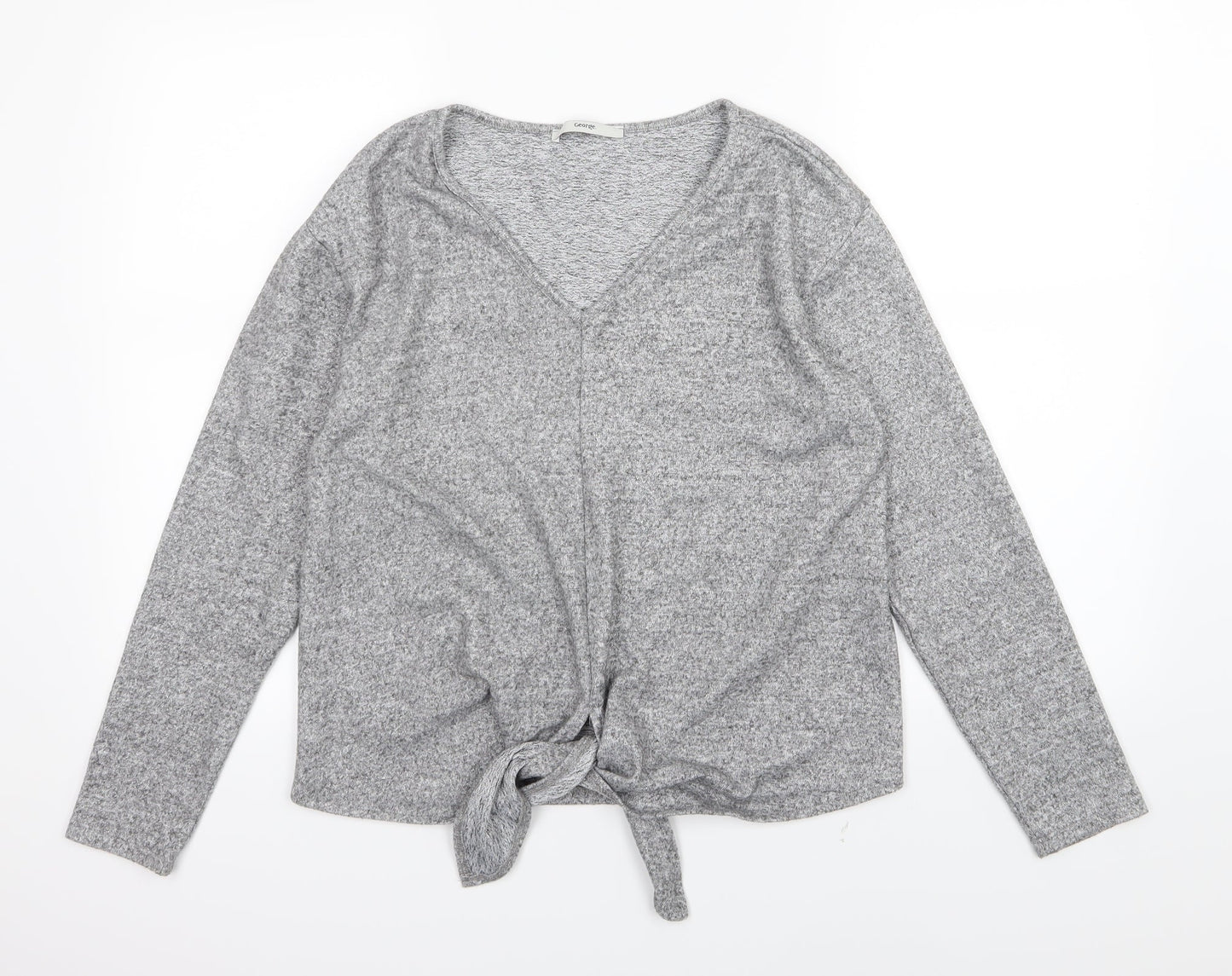 George Womens Grey  Knit Pullover Jumper Size S