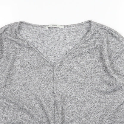 George Womens Grey  Knit Pullover Jumper Size S