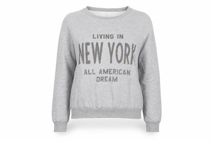 George Womens Grey  Jersey Pullover Sweatshirt Size 10