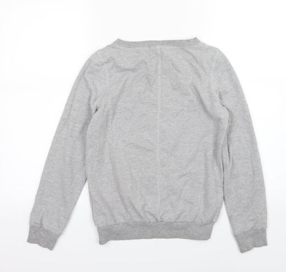 George Womens Grey  Jersey Pullover Sweatshirt Size 10