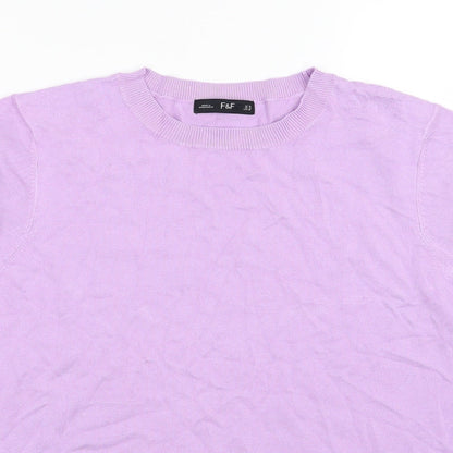 F&F Womens Purple  Knit Pullover Jumper Size 18