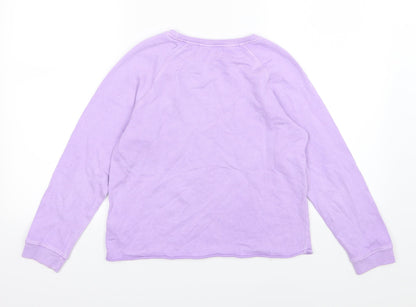 NEXT Girls Purple  Jersey Pullover Sweatshirt Size 11 Years  - Unicorn
