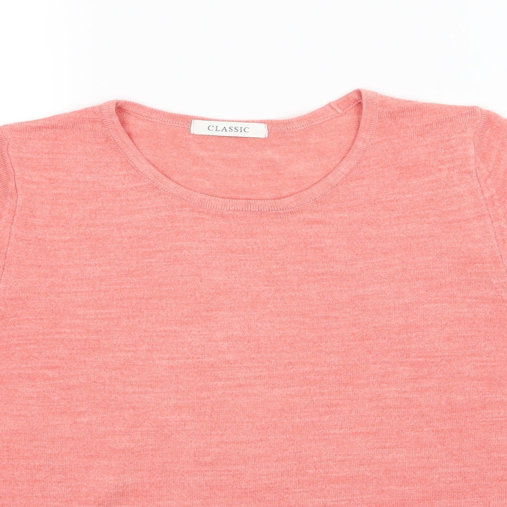 Marks & Spencer Womens Pink  Knit Pullover Jumper Size 12