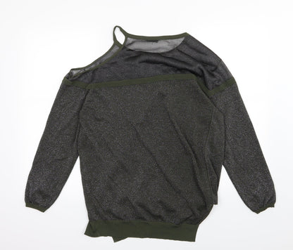 Next Womens Green  Knit Pullover Jumper Size 18