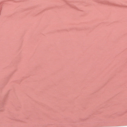 F&F Womens Pink  Jersey Pullover Sweatshirt Size S  - Gym Chic