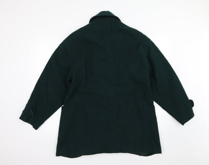 Womens UK Size 12 Preworn Green Overcoat