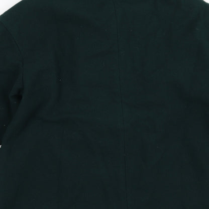 Womens UK Size 12 Preworn Green Overcoat