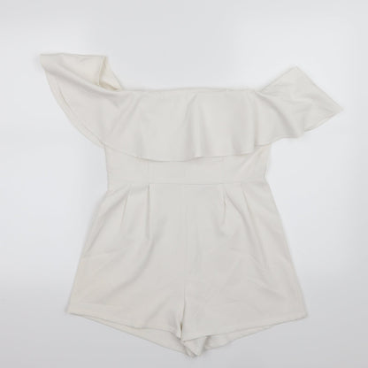 In the Style Womens White   Playsuit One-Piece Size 8 L3 in