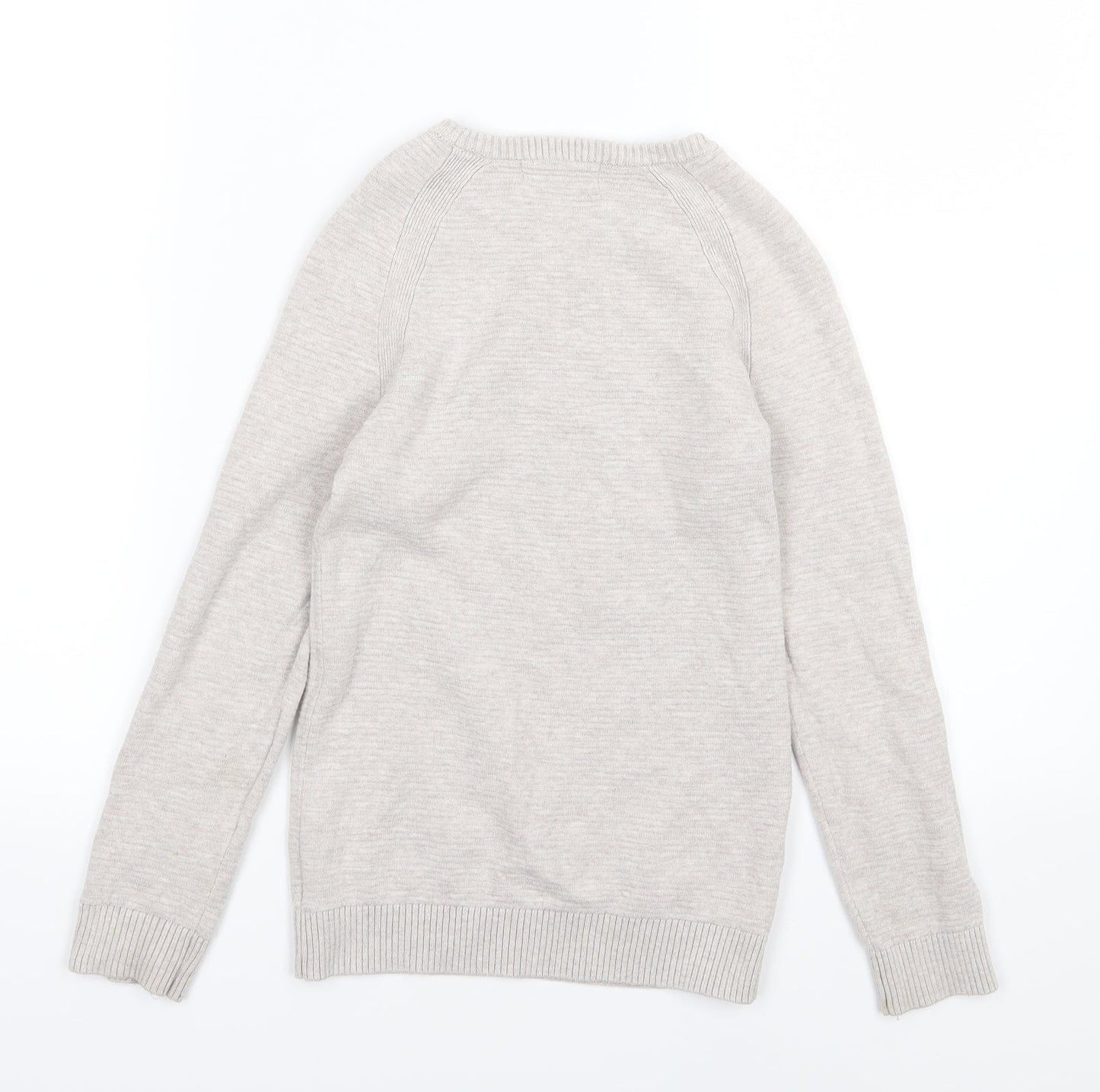 H&M Girls Beige  Knit Pullover Jumper Size 6-7 Years