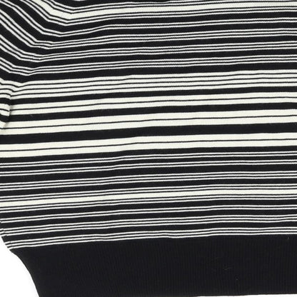 Marks & Spencer Womens Black Striped  Pullover Jumper Size 16