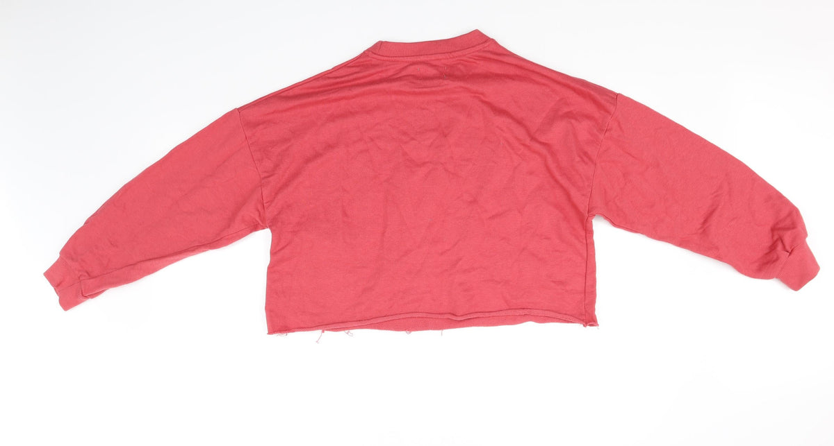 Pull&Bear Womens Pink   Pullover Jumper Size M