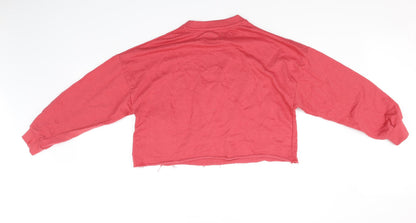 Pull&Bear Womens Pink   Pullover Jumper Size M
