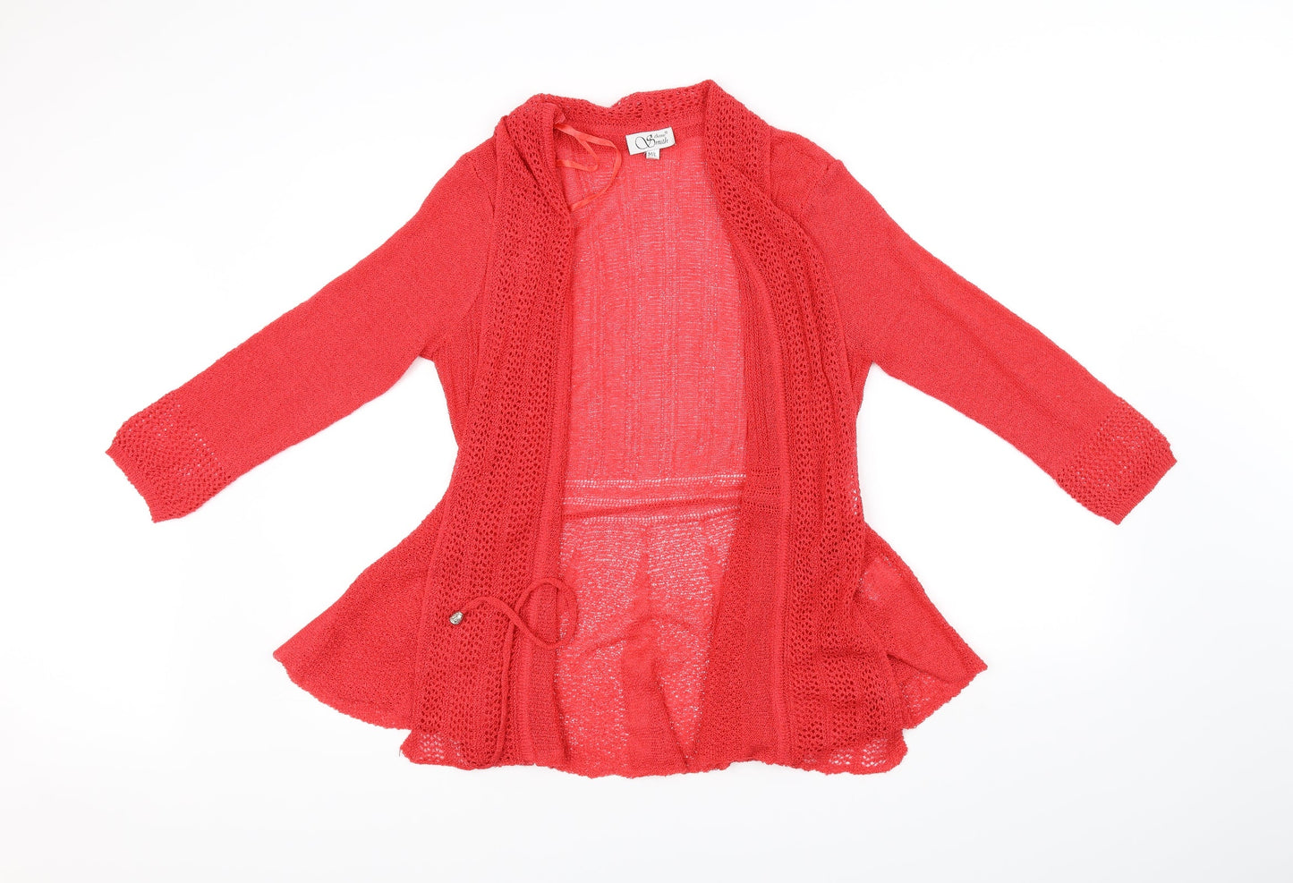 Anne Smith Womens Red   Cardigan Jumper Size M