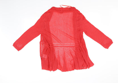 Anne Smith Womens Red   Cardigan Jumper Size M
