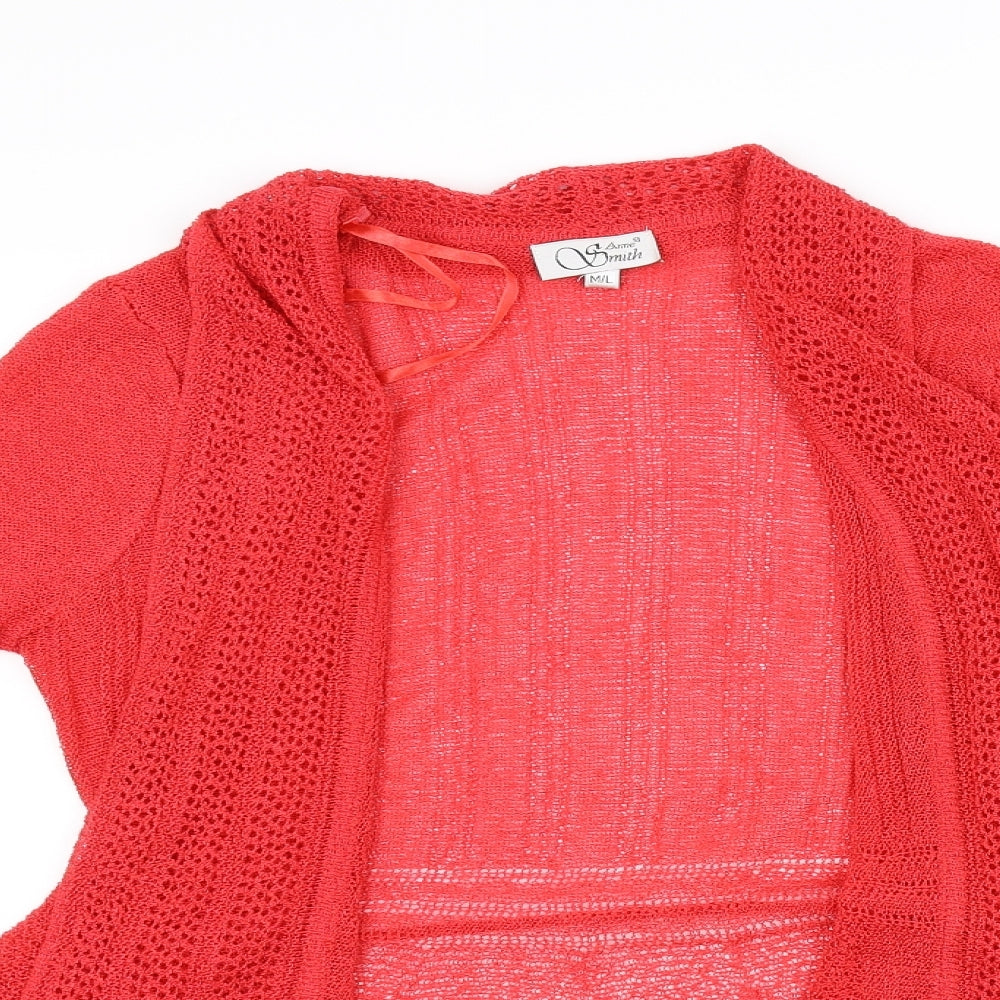 Anne Smith Womens Red   Cardigan Jumper Size M
