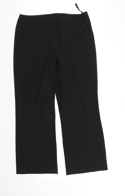 Anne Brooks Womens Black   Trousers  Size 14 L33 in