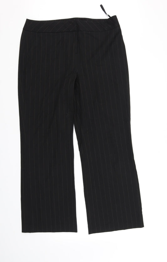 Anne Brooks Womens Black   Trousers  Size 14 L33 in