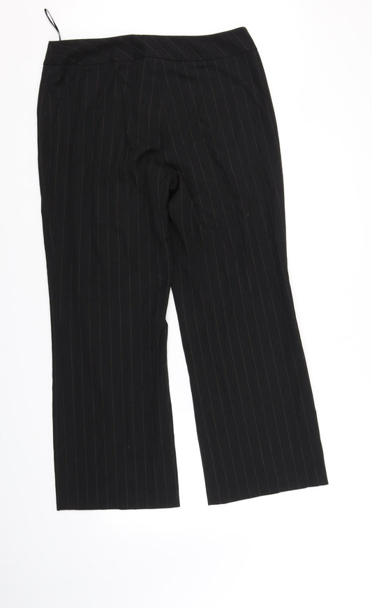 Anne Brooks Womens Black   Trousers  Size 14 L33 in