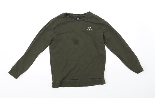 River island  Boys Green   Pullover Jumper Size 9-10 Years