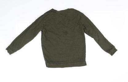 River island  Boys Green   Pullover Jumper Size 9-10 Years