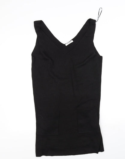 Pieces Womens Black   A-Line  Size L