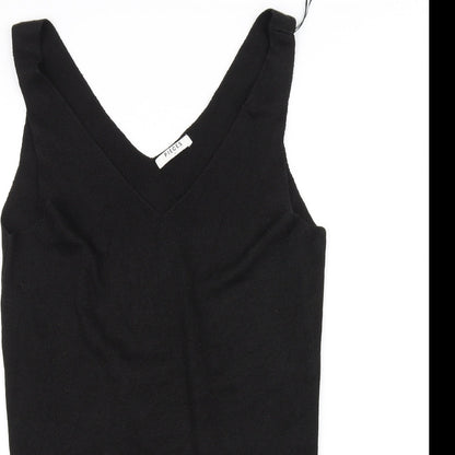Pieces Womens Black   A-Line  Size L