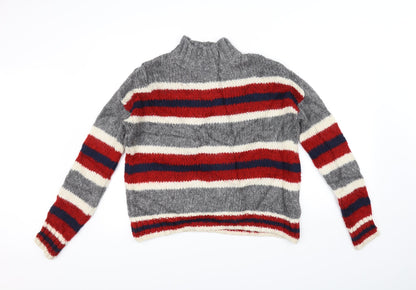 Primark Womens Red Striped  Pullover Jumper Size S