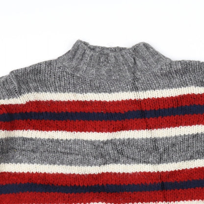 Primark Womens Red Striped  Pullover Jumper Size S