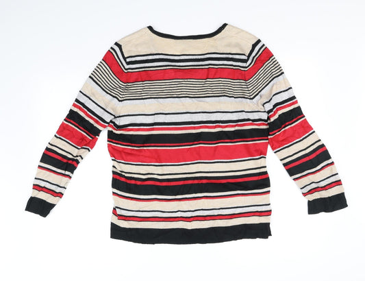 CANDA Womens Red   Pullover Jumper Size M