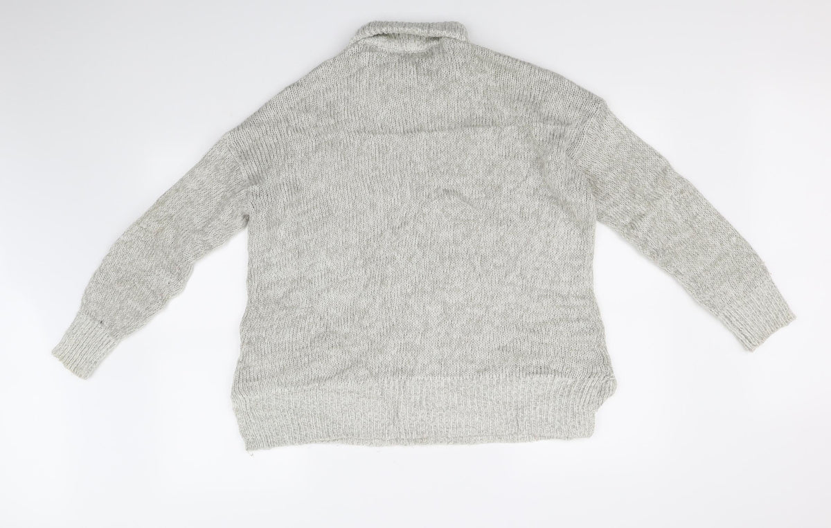 New Look Womens Grey   Pullover Jumper Size M